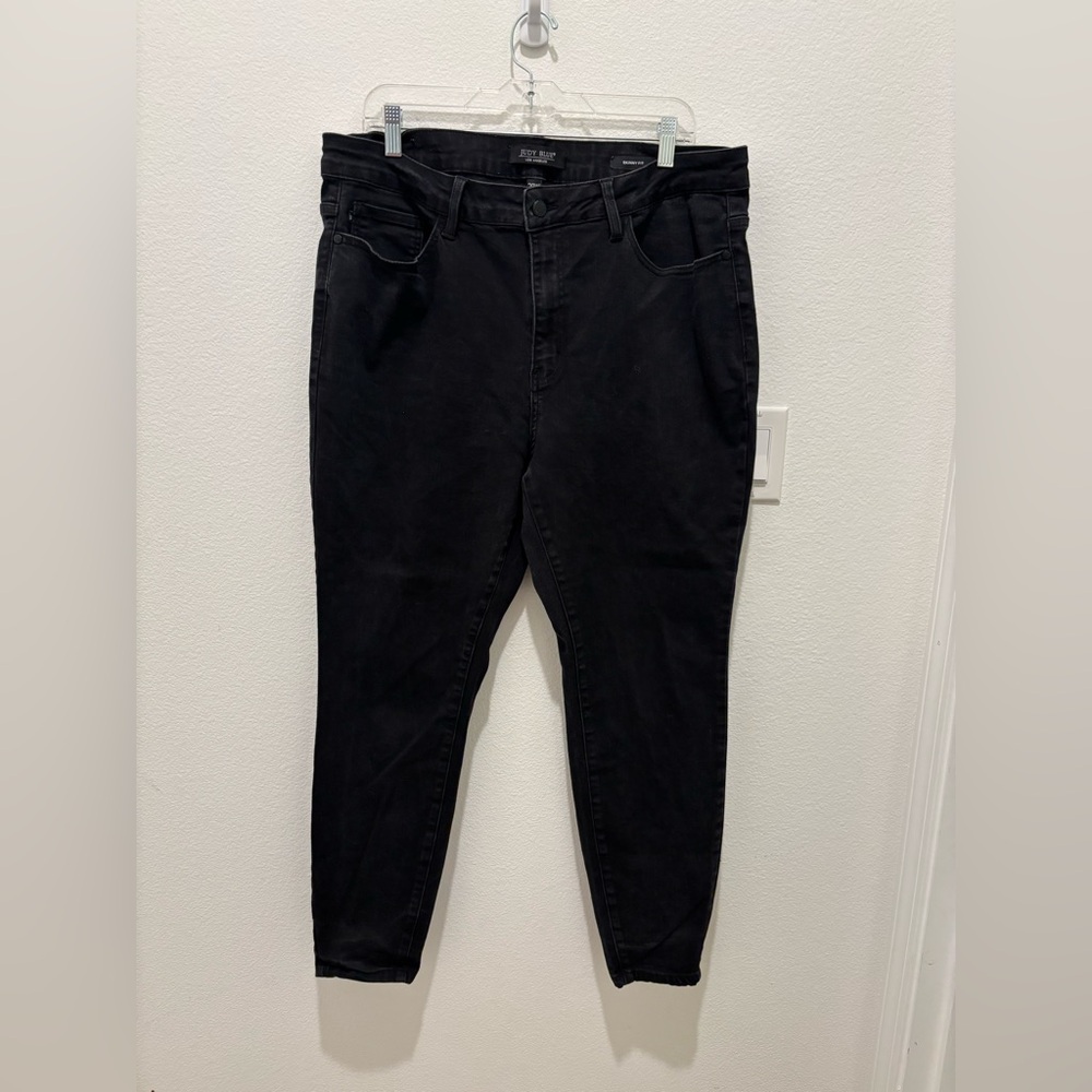 Black Women’s High-Rise Jeans - Stretch Slim Fit